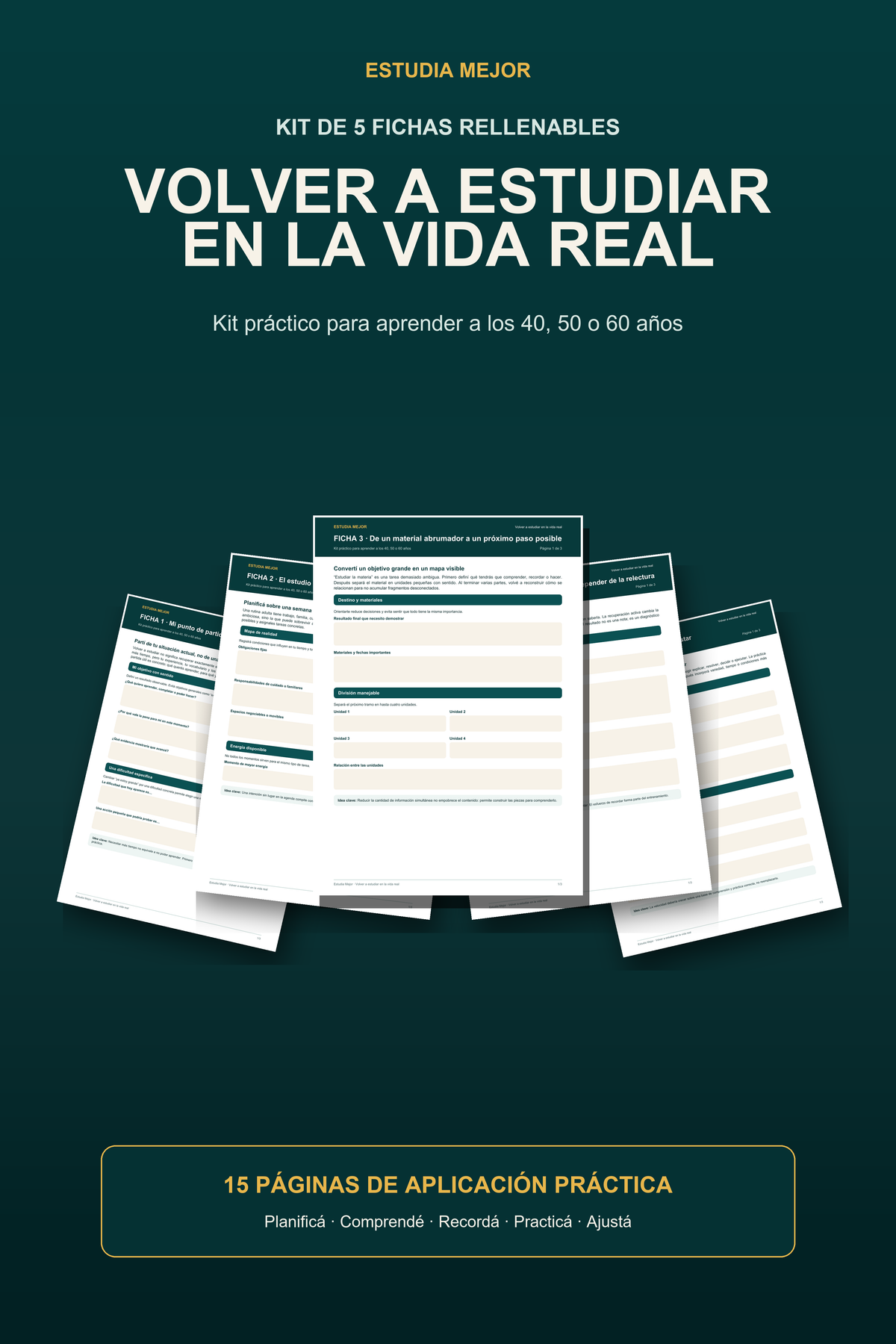 KIT VOLVER A ESTUDIAR EN LA VIDA REAL