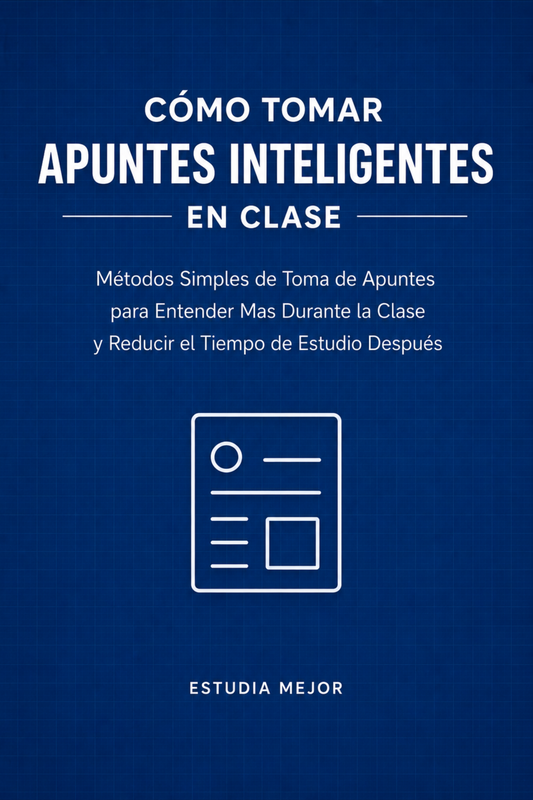 CÓMO TOMAR APUNTES INTELIGENTES EN CLASE