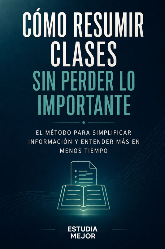 CÓMO RESUMIR CLASES SIN PERDER LO IMPORTANTE