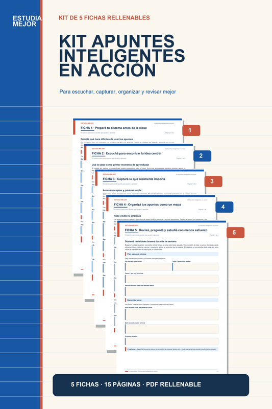 KIT PRÁCTICO PARA TOMAR APUNTES QUE AYUDEN A APRENDER